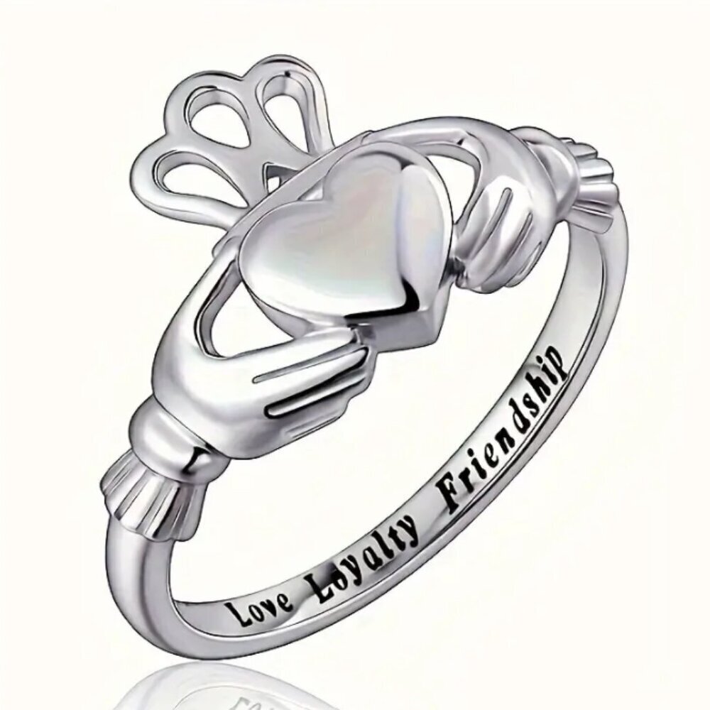 Sterling Silver Claddagh Ring Love Loyalty Friendship Choose Your Size N…
